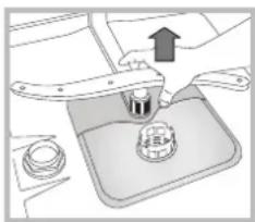 HOTPOINT LSP 733A X - Limpar os braços aspersores - 2