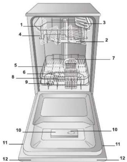HOTPOINT LSP 733A X - Description of the appliance - 1