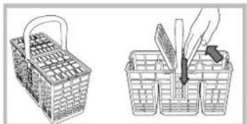 HOTPOINT LSP 733A X - Cestino delle posate - 1