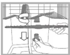 HOTPOINT LSP 733A X - Cleaning the sprayer arms - 1
