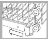 HOTPOINT LFZ 3384 A IX_HA - Nunca levante ou abaixe o cesto por um so lado. - 1