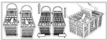 HOTPOINT LFZ 3384 A IX_HA - Cesto de los cubiertos - 1