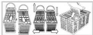 HOTPOINT LFZ 3384 A IX_HA - Kosik na pribory - 1