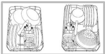 HOTPOINT LST 114_HA - Ejemplos de carga del cesto inferior - 1