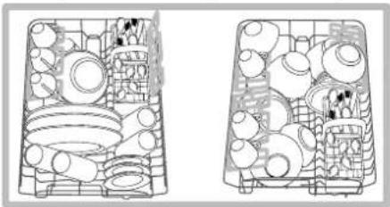 HOTPOINT LST 114_HA - Exemples de chargement du panier supérieur - 1