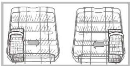 HOTPOINT LST 114_HA - Ejemplos de colocación del cesto para cubiertos - 1