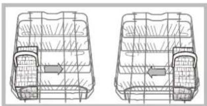 HOTPOINT LST 114_HA - Exemples de rangement de le panier à couverts - 1