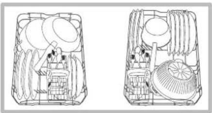 HOTPOINT LST 114_HA - Exemples de chargement du panier inférieur - 1
