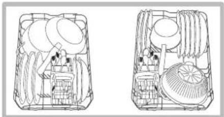 HOTPOINT LST 114_HA - Loading examples for the upper rack - 1