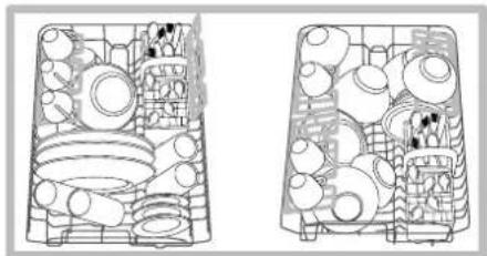 HOTPOINT LST 114_HA - Esempi di caricamento cesto superiore - 1