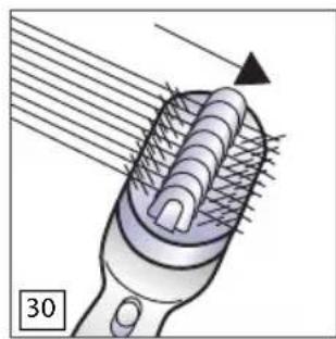 ROWENTA PH570 Lissima - HOE STRIJKT U EEN KORT KAPSEL EN HAARPUNTEN VAN VERSCHILLLENDE LENGTHES PLAT ? (Afb.27) - 4