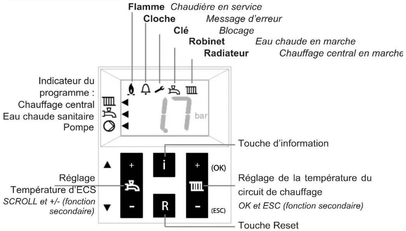 Atag A203C - L'Écran et les touches - 2