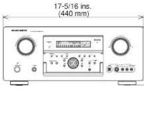 MARANTZ SR8002 - DIMENSIONS - 2