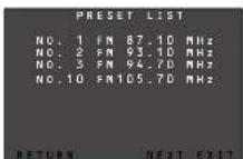 MARANTZ SR8002 - AFFICHAGE DE LA LISTE DES CANAUX PREREGLES Il est possible d'affi cher la liste complète des canaux de diffusion memorisés dans cet apparéil. - 2