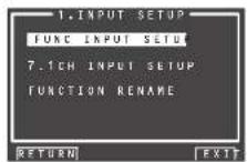 MARANTZ SR8002 - INPUT SETUP (CONFIGURATION D'ENTREE) - 1