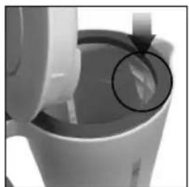 Cloer 4110 - Vízkőszűrő tisztítása 4110/4111 és 4120/4121 típusok esetén - 1