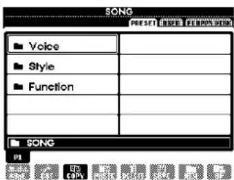 YAMAHA PSRA1000 - Principes d'utilisation — Organisation des données - 2