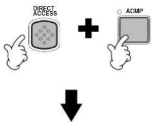 YAMAHA PSRA1000 - Direct Access (Accès direct)— Sélection instantanée d'écrans - 2