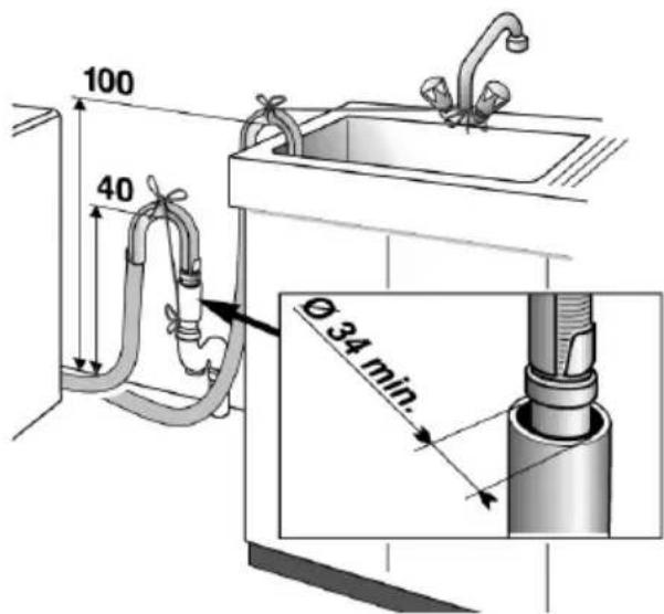 BLOMBERG WAF 1240 A - Waterafvoer aansluten - 2