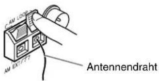 JVC THS7 - AnschlieBen der MW-Rahmenantenne - 2