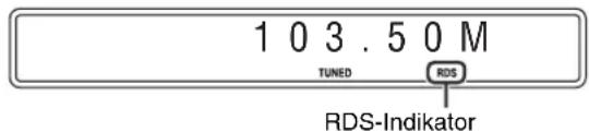 JVC THS7 - Verwendung des Radiodatensystems (RDS) während des Empfangs von UKW-Sendern - 1