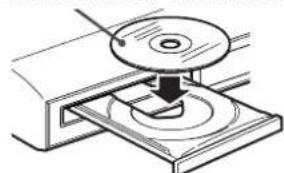 JVC THS7 - Legen Sie eine Disc auf das Disc-Fach. - 1