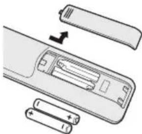 TOSHIBA 47L6463DG - Insertion des piles et portée effective - 1