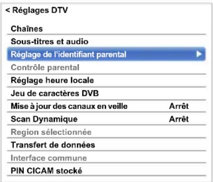 TOSHIBA 47L6463DG - Réglage de l'identifant parental - 1