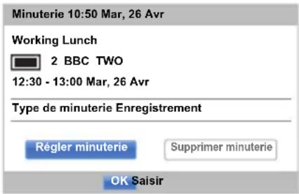 TOSHIBA 47L6463DG - Pour faire une programmation en utilisant l'écran d'informations: - 3