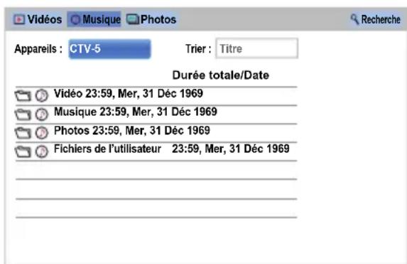 TOSHIBA 47L6463DG - Utilisation du My Contents avec un serveur multimédia - 1