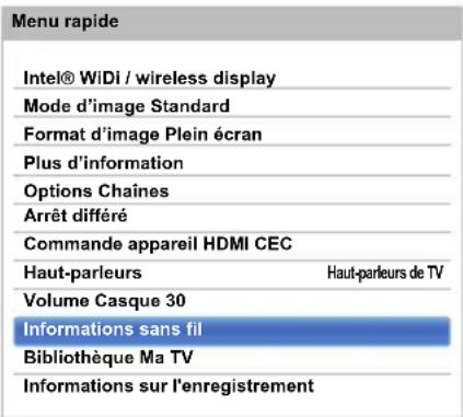 TOSHIBA 47L6463DG - Informations sans fil - 3
