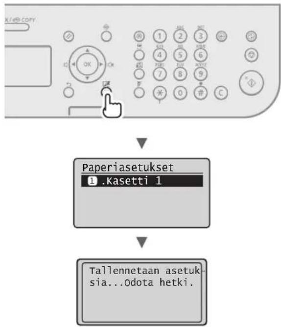 CANON iSensys FAXL410 - Paperikoon ja -tyypin märittäminen - 1