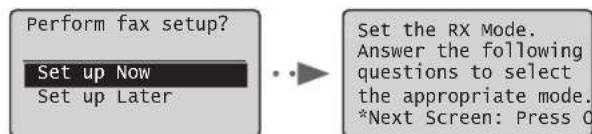 CANON iSensys FAXL410 - Noradiet sakotnejos faksia iestatijumus. - 1