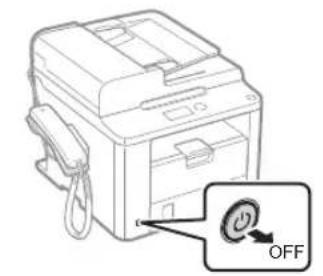 CANON iSensys FAXL410 - A tapkabel csatlakoztatasa es a keszülék BEKAPCSOLÁSA - 1