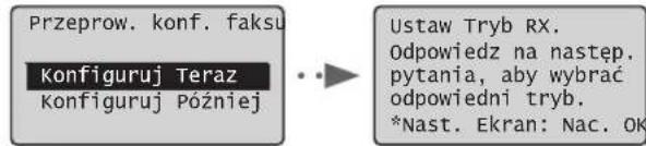 CANON iSensys FAXL410 - Okresl ustawienia faksu. - 1