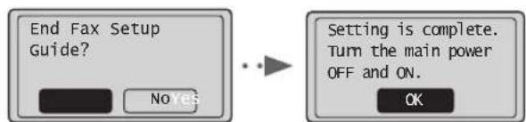 CANON iSensys FAXL410 - Uždarykite Fakso sąrankos vadová ir paleiskite aparata is naujo. - 1