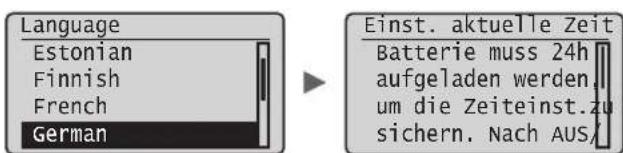 CANON iSensys FAXL410 - Festlegend der anfänglichen Einstellungen - 1