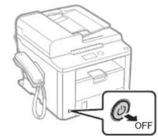 CANON iSensys FAXL410 - Connecting the Power Cord and Turning ON the Power - 1