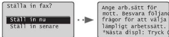 CANON iSensys FAXL410 - Angedinedledande faxinstallingnarna. - 1