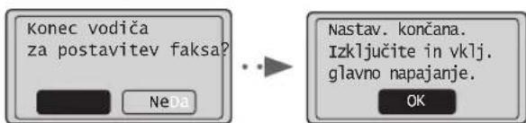 CANON iSensys FAXL410 - Zaprite Vodic za postavitev faks in znova zazenite napravo. - 1