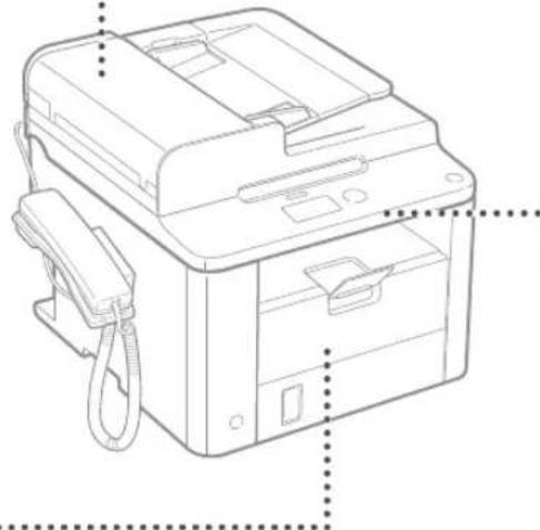 CANON iSensys FAXL410 - Paberiummistuste körvaldamine - 4