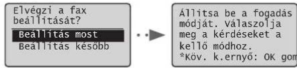 CANON iSensys FAXL410 - Adja meg a kezdeti faxbeallitasokat. - 1