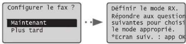 CANON iSensys FAXL410 - Définissez les réglages initiaux du fax. - 1