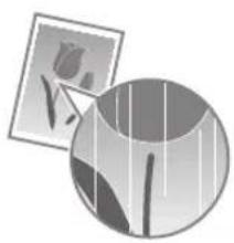 CANON iSensys FAXL410 - Prinditud lehel on valged triibud voi tuhmid alad - 1