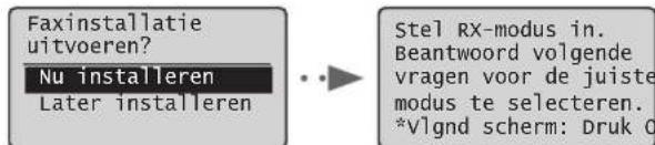 CANON iSensys FAXL410 - Geef de begininstellungen voor faxgebruik op. - 1