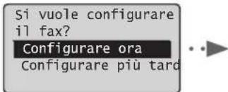 CANON iSensys FAXL410 - Specificare le impostazioni iniziali del fax. - 1