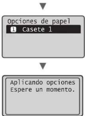 CANON iSensys FAXL410 - Ajuste del tiempo y el tipo del papel - 2