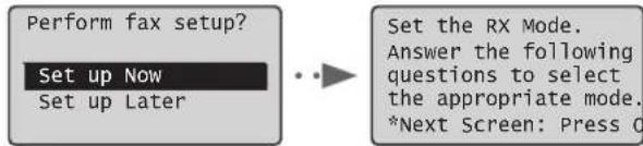 CANON iSensys FAXL410 - Specify the initial fax settings. - 1