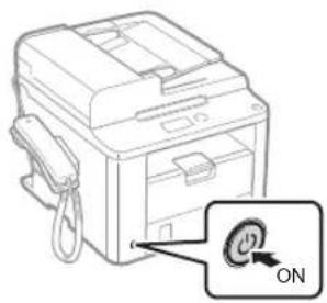CANON iSensys FAXL410 - A tapkabel csatlakoztatasa es a keszülék BEKAPCSOLÁSA - 3