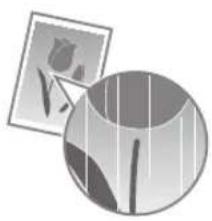 CANON iSensys FAXL410 - Jei ant spaudinio matyti baltu ruozu arba spaudinys iš dalies išblukes - 1